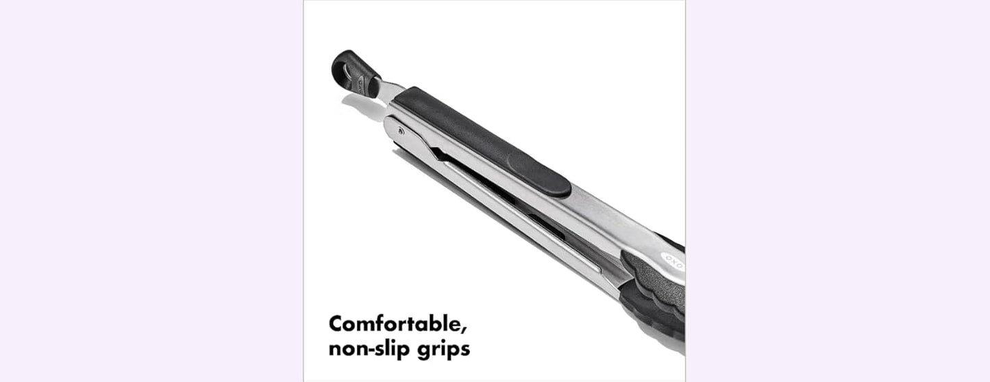 OXO Good Grips 9-Inch Locking Tongs with Nylon Heads