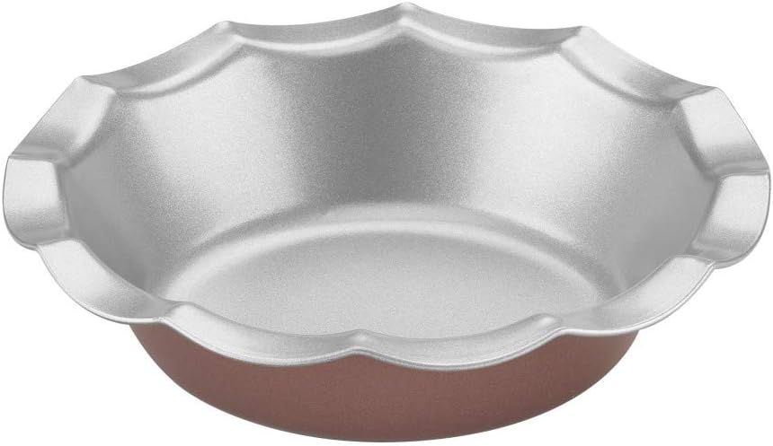 Cuisinart CMBM-4FLTBZ Mini Fluted Tartlet Pan Set, 5 Inch, Red/Silver
