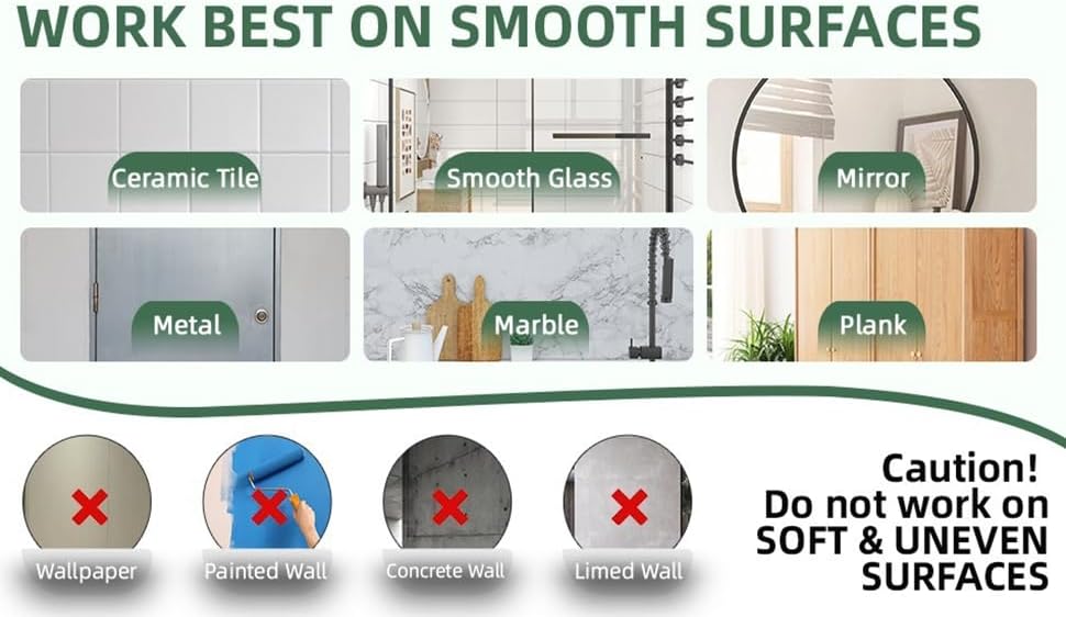 Stainless Still Suction Cup Hooks for Shower, Bathroom, Kitchen, Glass Door, Mirror, Tile – Loofah, Towel, Coat, Bath Robe Hook Holder,(2-PCS), Matte Black