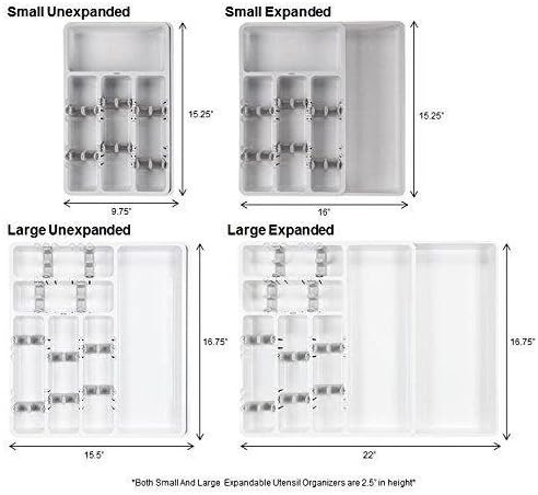 OXO Good Grips Large Expandable Utensil Organizer - White