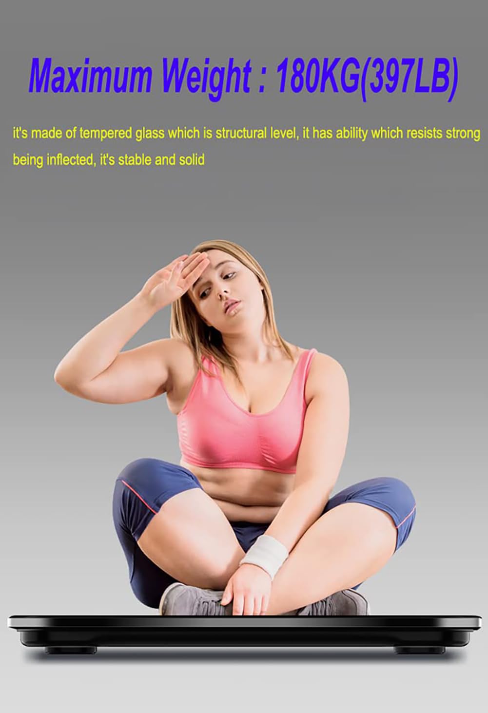 Scale for Body Weight, Digital Bathroom Scale, Weight Scales for People,Body Scale,White,Max:400LB/180KG,2 Weighing Units: LB/KG