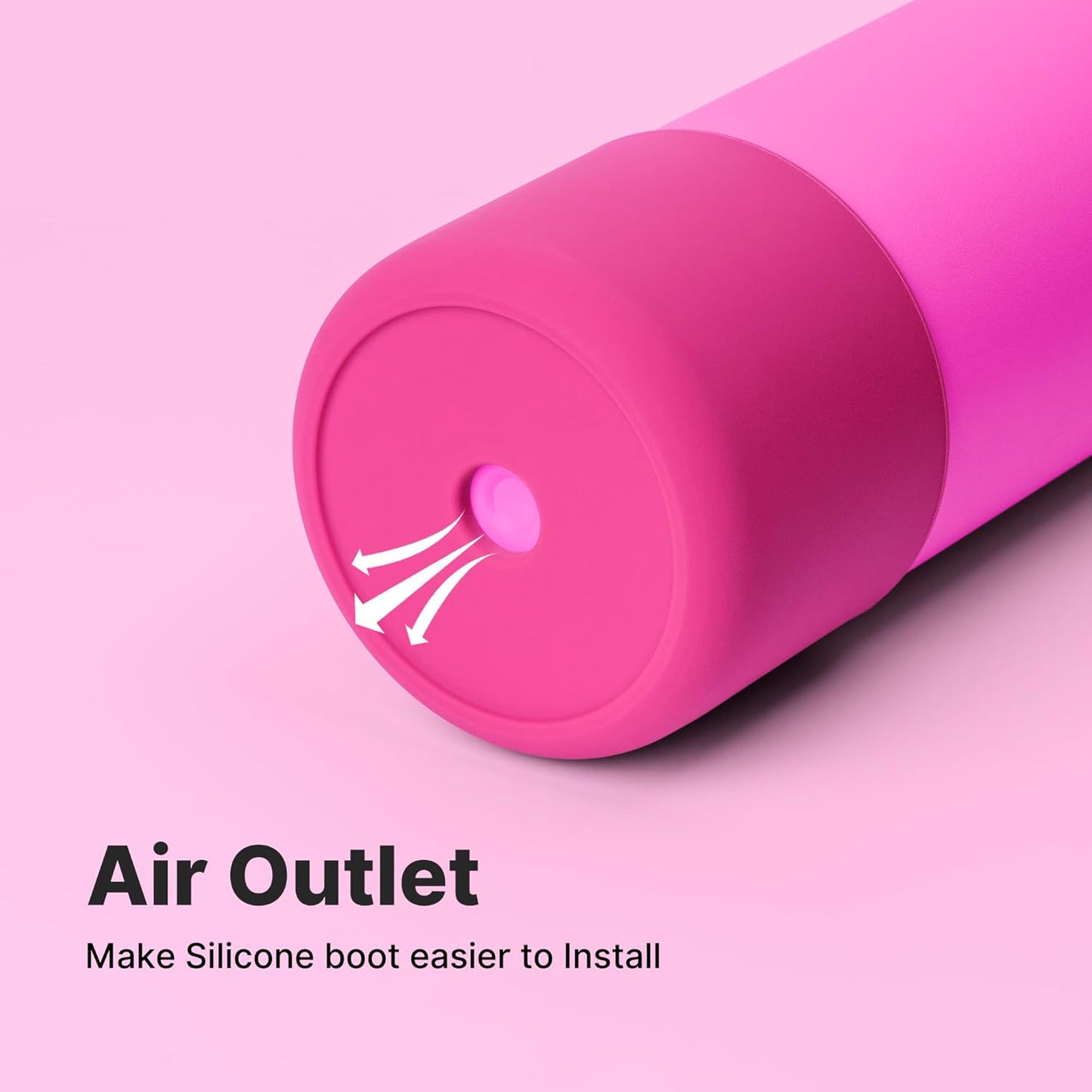 Silicone Water Bottle Boot for Owala 40 oz, Anti-Slip Protective Sleeve for Owala Twist & FreeSip & Flip Stainless Steel Water Bottle, Boot Bottom Base (Rose Red)