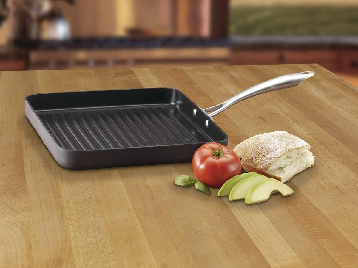 Cuisinart GG30-20 GreenGourmet Hard-Anodized Nonstick 11-Inch Square Grill Pan