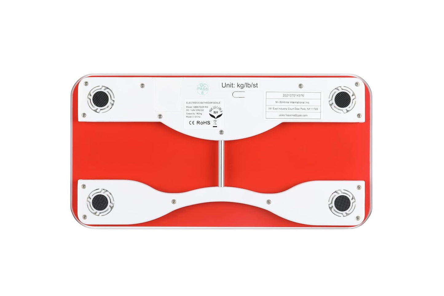 NewlineNY 700 Series Mini Travel Digital Bathroom Scales (no Sleeve) (Red)