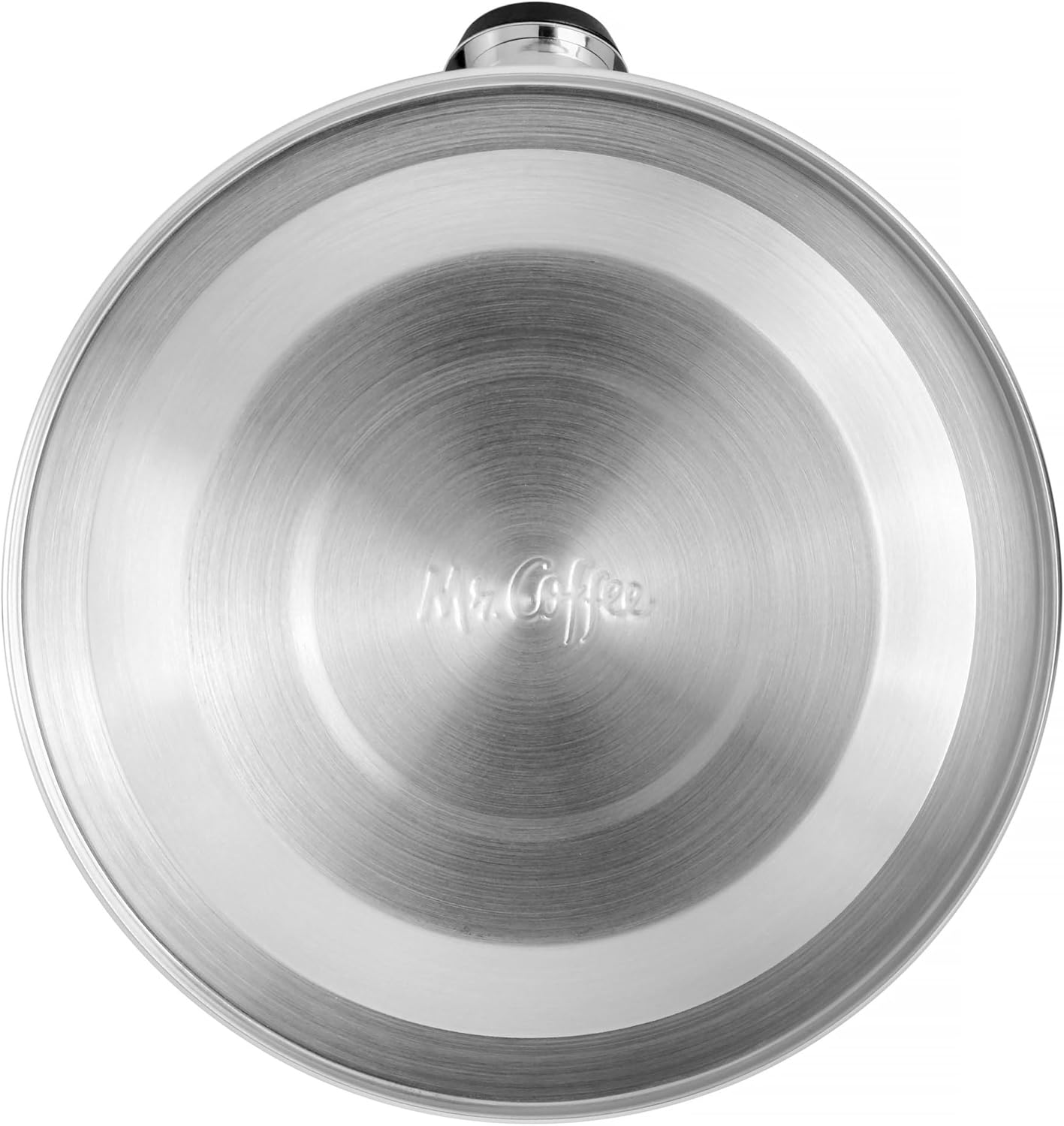 Mr. Coffee Flintshire Stainless Steel Whistling Tea Kettle W/Nylon Handle, 1.75-Quart, Metallic Teal Green