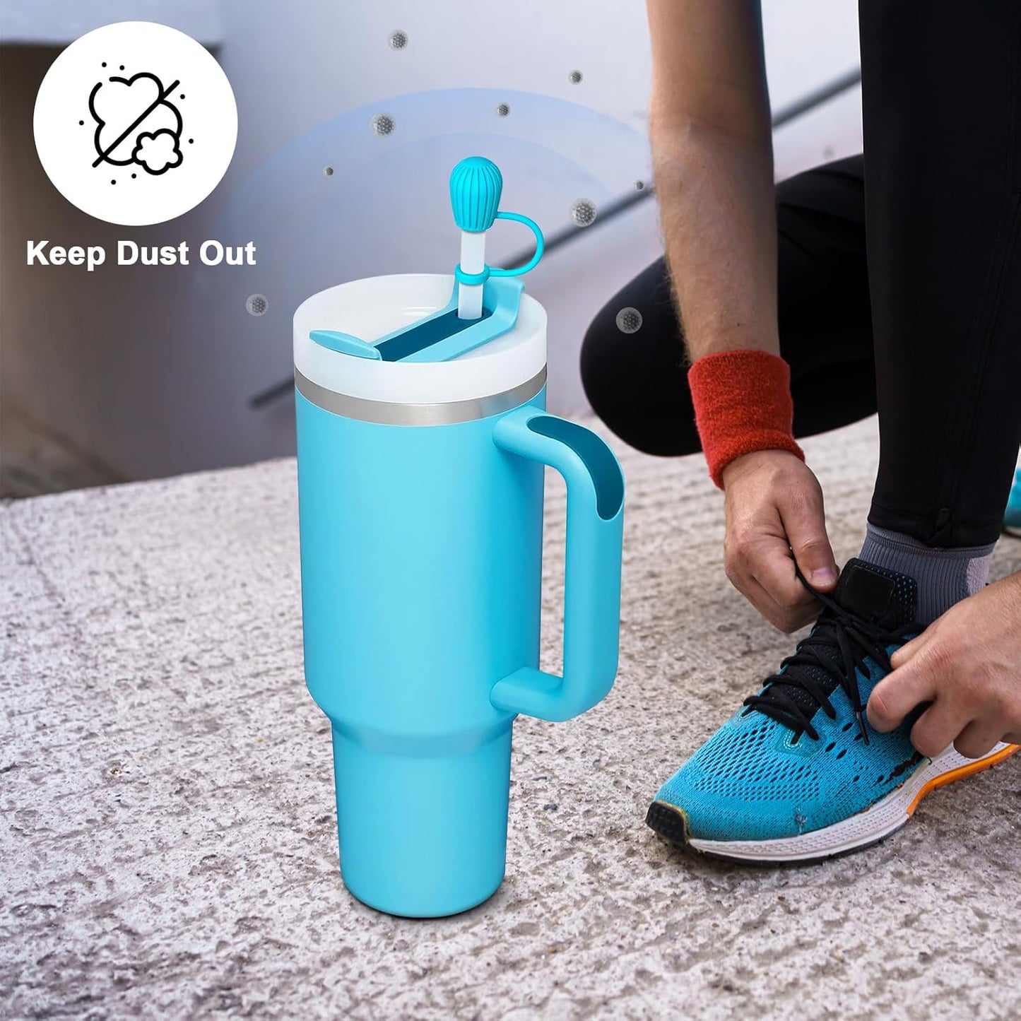 YOELIKE 3PCS Straw Cover Cap for 6 to 12mm Straw of Stanley, Simple Modern, Yeti, Owala, Hydro Flask, Reduce, and All Brands Tumbler Straw, Dishwasher Safe, BPA Free and Dust Proof