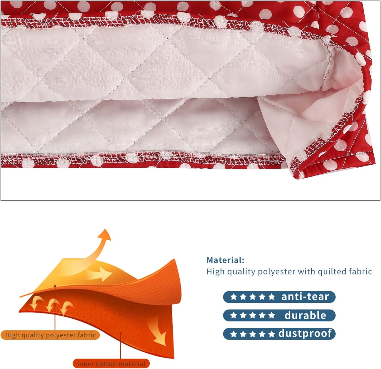 KitchenAid Mixer Cover - Compatible With 5-8 Quart Mixer, Includes Pockets