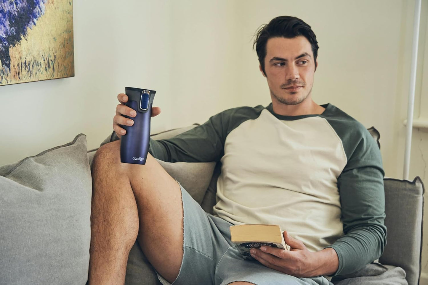 Contigo West Loop Autoseal Travel Mug, Stainless Steel Thermal Mug, Vacuum Flask, Leakproof Tumbler, Coffee Mug with BPA-Free Easy-Clean Lid