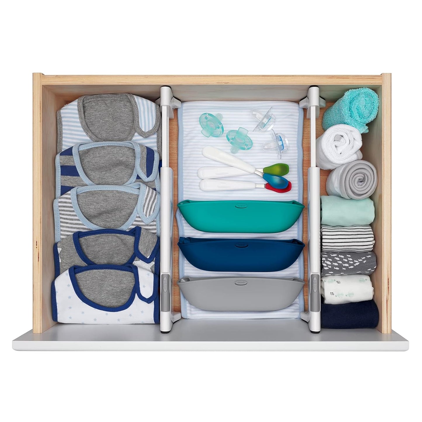 OXO Tot Expandable Dresser Drawer Divider - 2 Pack