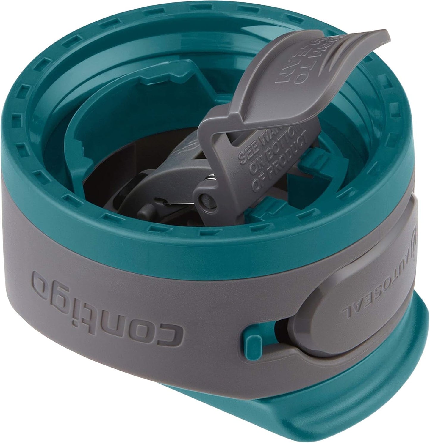 Contigo AUTOSEAL Cortland 24oz Water Bottle BPA-Free Plastic Spill Leak-Proof Lid and Carry Handle Dishwasher Safe Spirulina