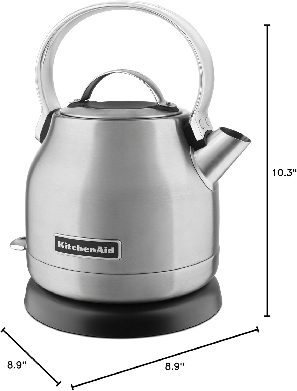 KitchenAid KEK1222SX 1.25-Liter Electric Kettle - Brushed Stainless Steel, Small