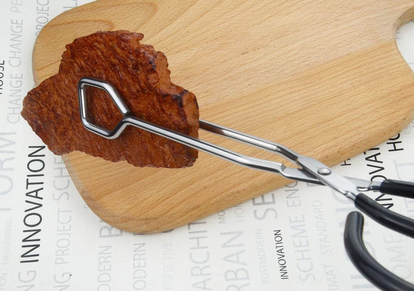 10-Inch Kitchen Scissor Tongs Stainless Steel Scissor Cooking Tongs