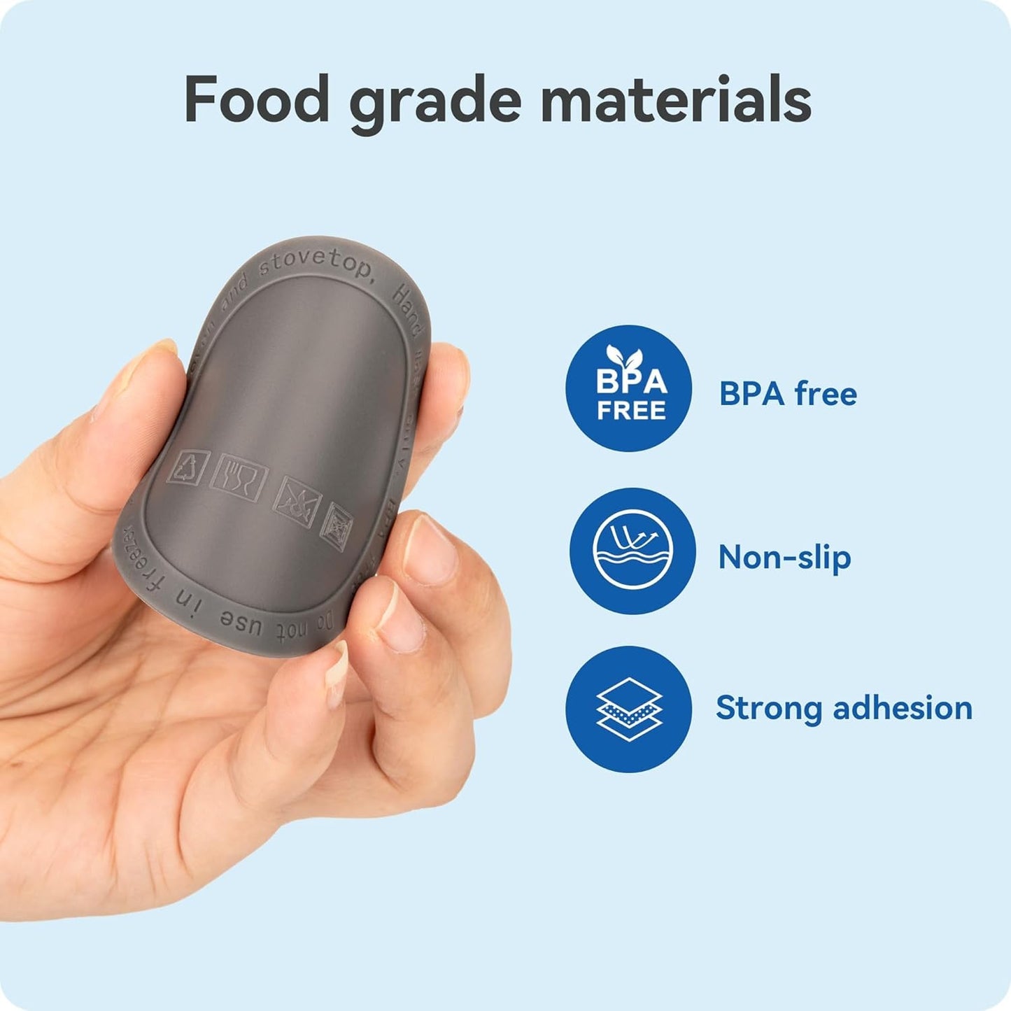 Silicone Bottom Protector for The Bottom of Mugs and Other Containers with a Bottom Diameter of 2.75" 70 mm,Multi-Use Non-Slip Mat(6 Pack)