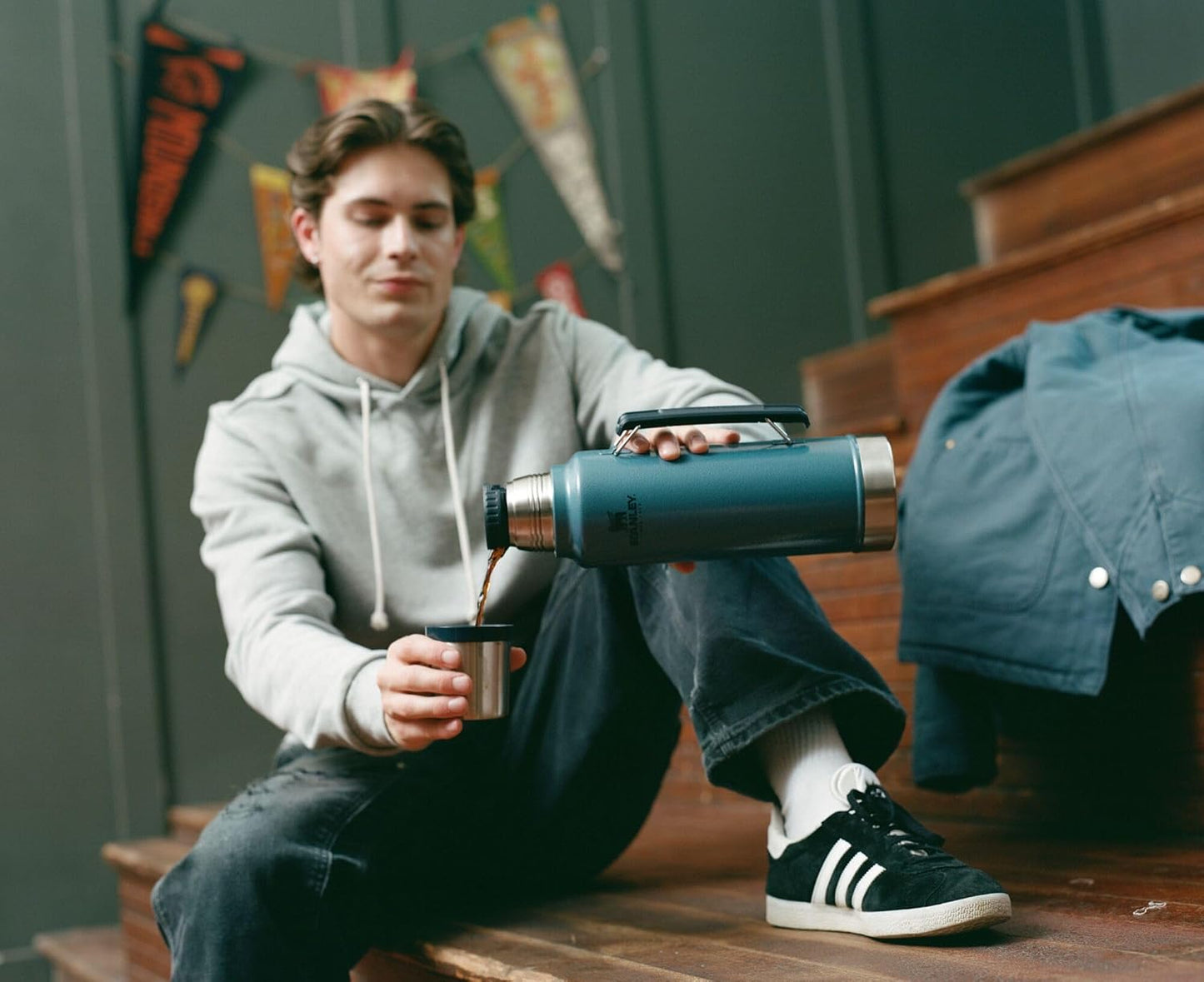 Stanley Classic Legendary Vacuum Bottle 1.5 qt | Wide Mouth with Leakproof Cup Lid | Keep Drinks Hot or Cold | Packable for Travel | Insulated Stainless Steel Thermal Bottle | BPA-Free | Rose Quartz