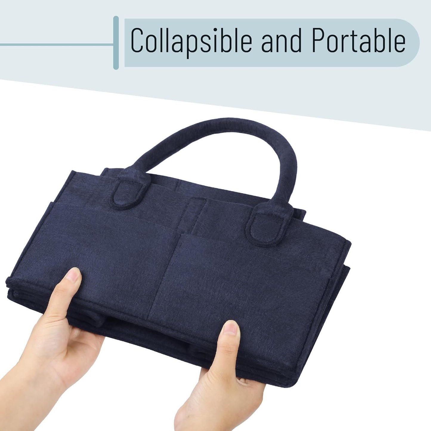 Mr. Pen- Baby Diaper Caddy Organizer, Navy Blue, Car Diaper Caddy, Portable Diaper Caddy, Diaper Organizer for Changing Table, Baby Organizer for Nursery