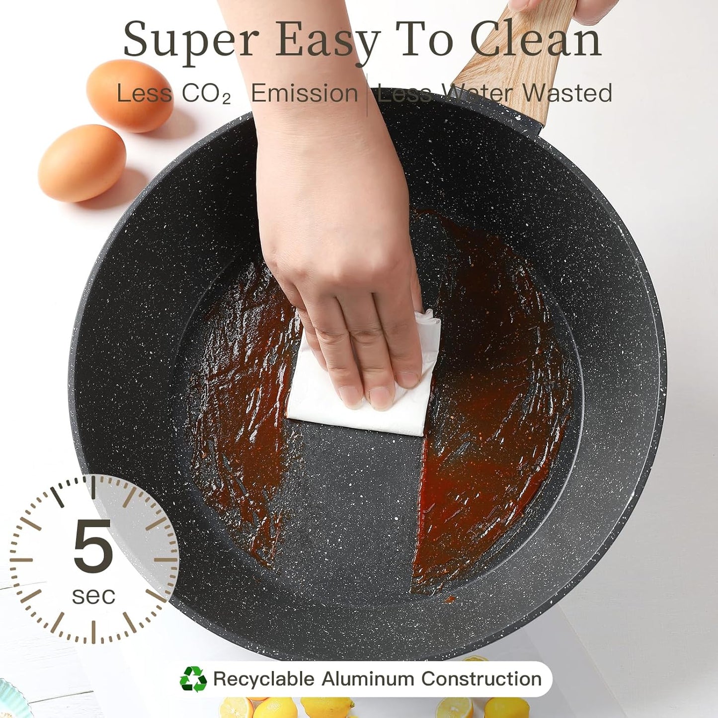 21PCS Pots and Pans Set Non Stick Cookware Set Nonstick with Cooking Set