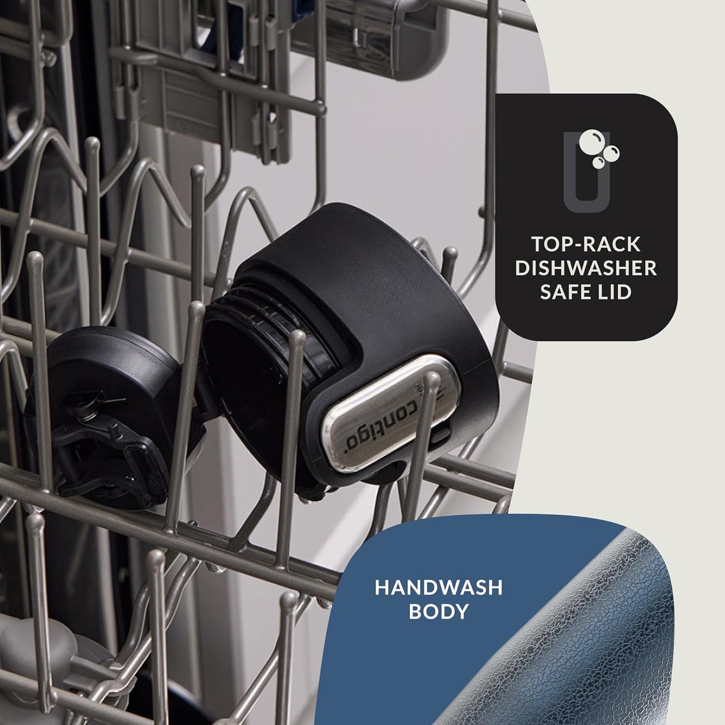 Contigo AUTOSEAL West Loop Vacuum-Insulated Stainless Steel Travel Mug with Easy-Clean Lid 20 oz Crystal Blueberry; Crystal Sake (Pack of 8)