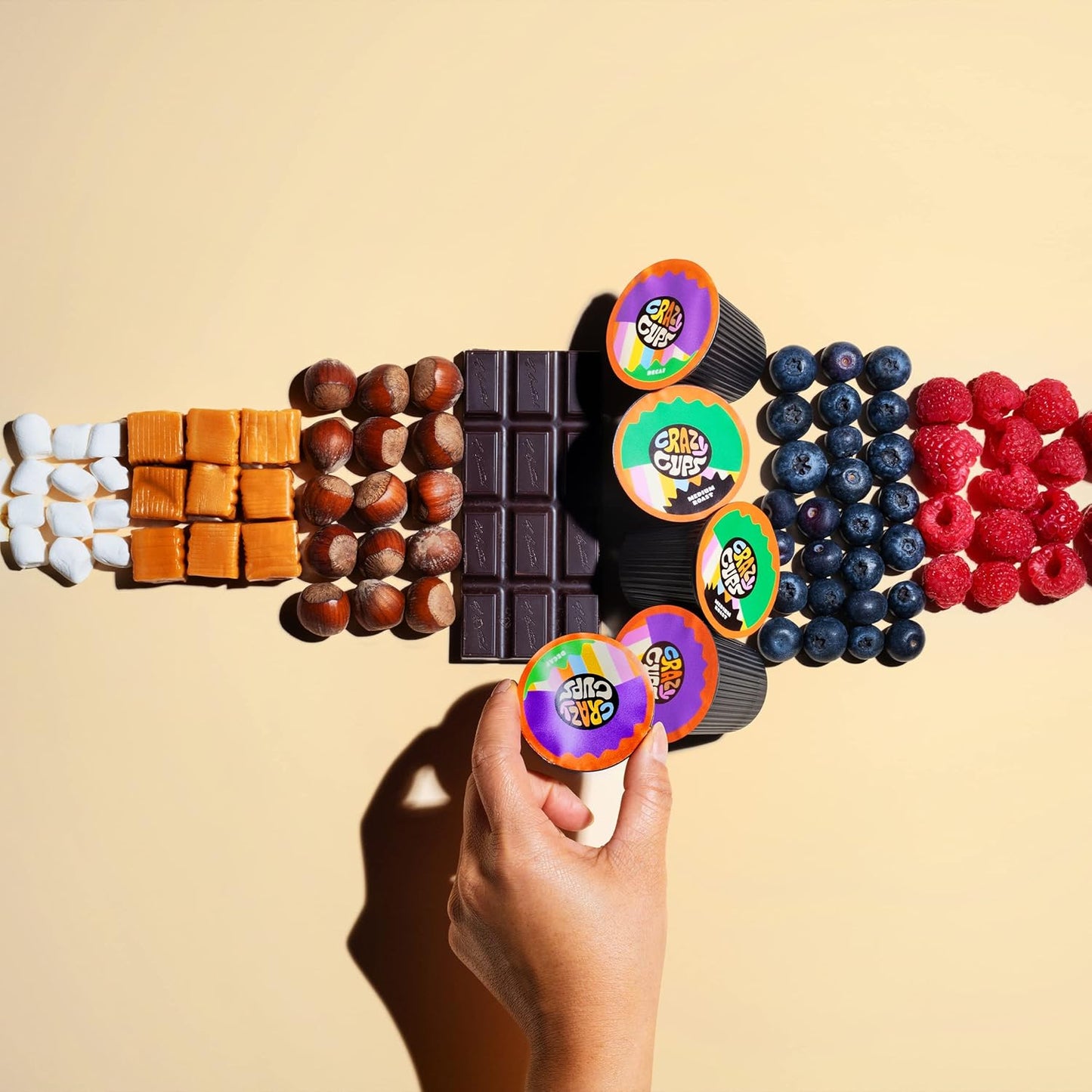 Crazy Cups Decaf Flavored Coffee Pods - Decaf Chocolate Raspberry Truffle - Decaffeinated Coffee pods for Keurig K-Cups Machines, 22 Counts