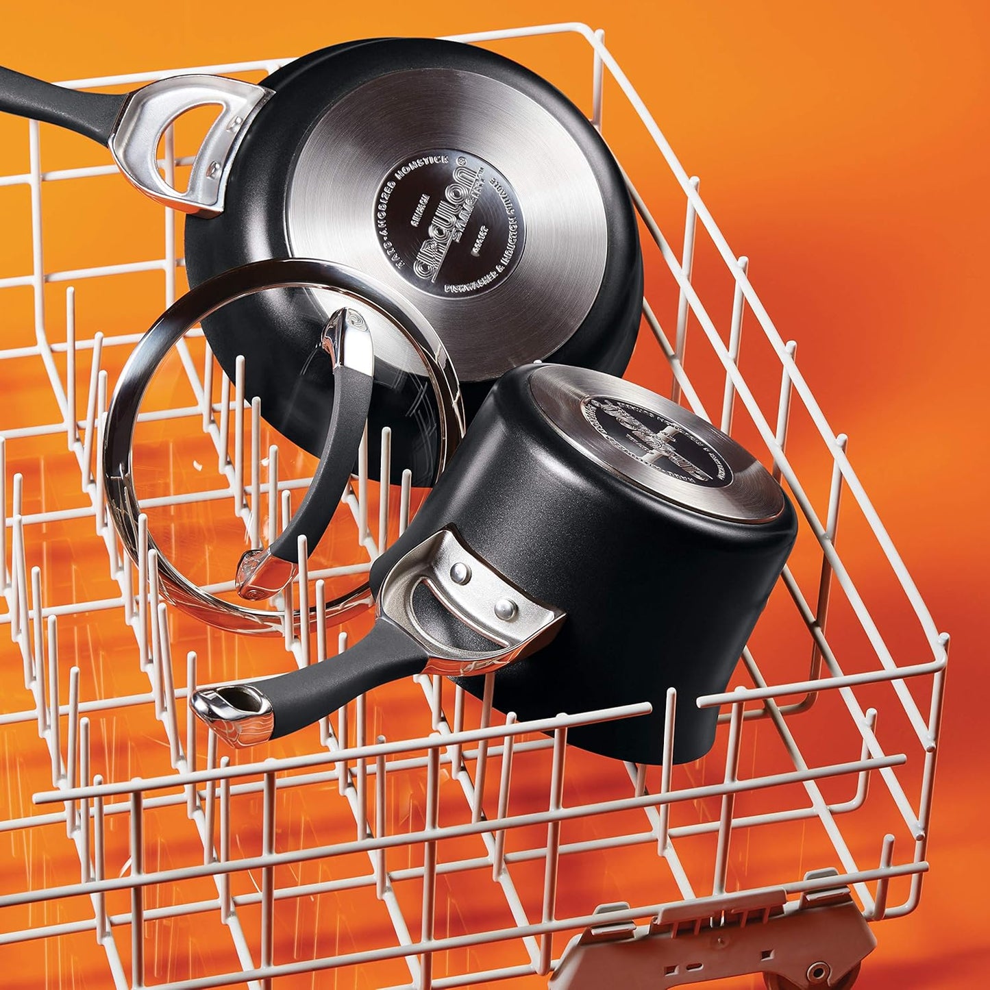 Circulon Symmetry Hard Anodized Nonstick Stir Fry / Wok Pan with Helper Handle - 14 Inch, Black