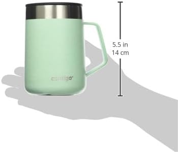 Contigo Streeterville Mug with Handle, 14 oz, Agave Powder Coat Speckle