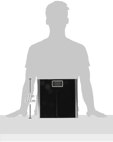 Eat Smart Precision Premium Digital Bathroom Scale with 3.5 inch Readout Display and "Step-On" Technology, Bath Scale for Body Weight, 400 lb Capacity, Black