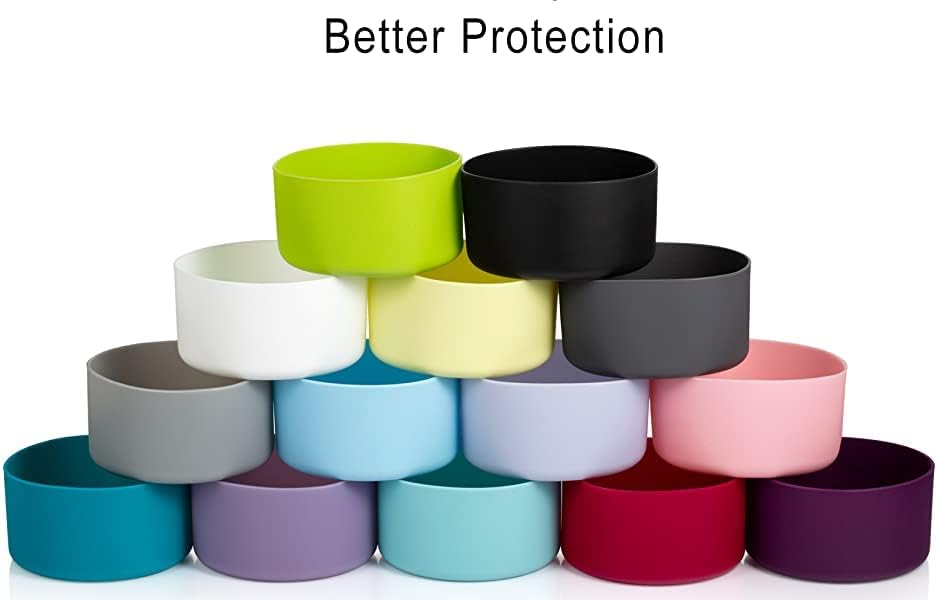 Silicone Boot for Hydro Flask 12-40 OZ Water Bottle, Boot for Stanley Cup 40 30 OZ, Bottom Boots for Hydroflask Sports Water Bottles, Silicone Bottom Cover Sleeve