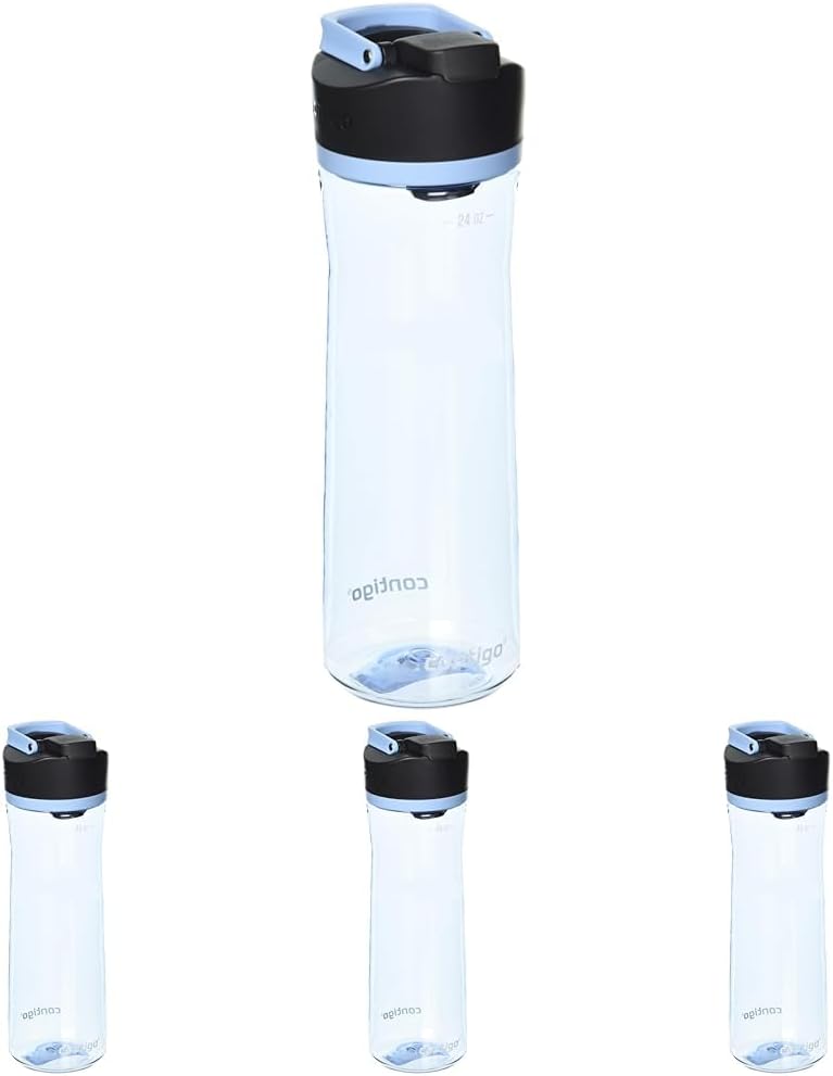 Contigo Cortland Water Bottle 24 oz Glacier (Pack of 4)