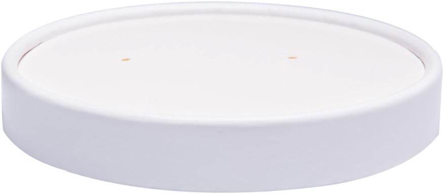 100 Count Paper Lids for Belinlen 5oz/6oz/8oz/12oz/16oz Paper Ice Cream Cups, Hot/Cold Soup Cups‘s Lids