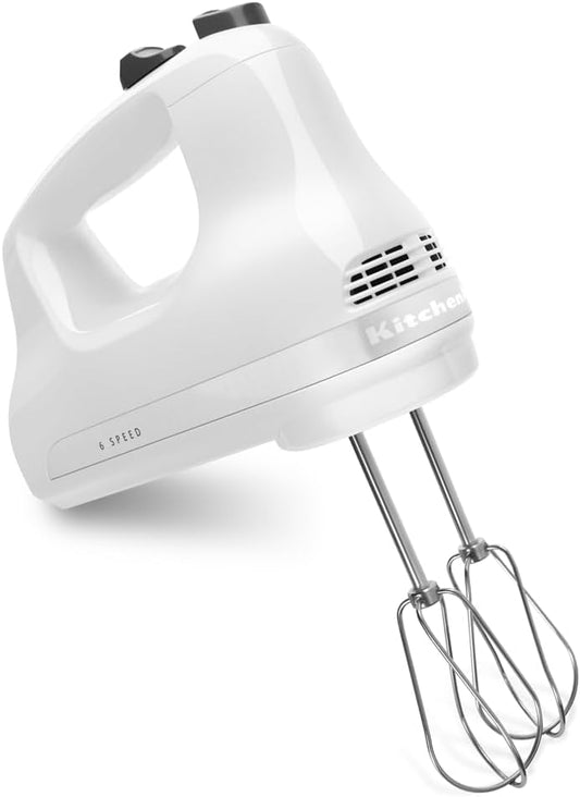 KitchenAid 5 Ultra Power Speed Hand Mixer - KHM512, White