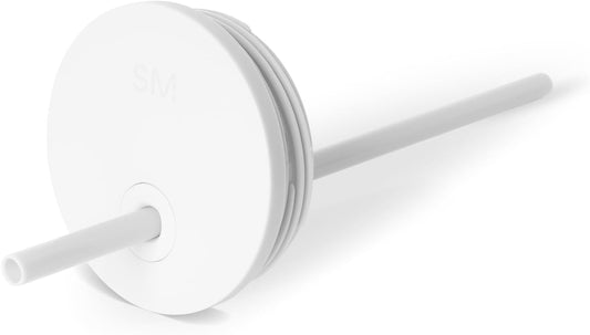 Simple Modern Tumbler Lid with Straw | Reusable Replacement ONLY Fits Stainless Steel Trek Travel Mug Iced Coffee Cup Water Bottle | Trek Collection | Winter White