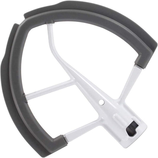 Flex Edge Beater for Kitchen Aid Mixer 6 Quart Bowl-Lift Stand Mixer Bowls, 6 QT Flat Edge Beater with Flexible Silicone Edges Bowl Scraper