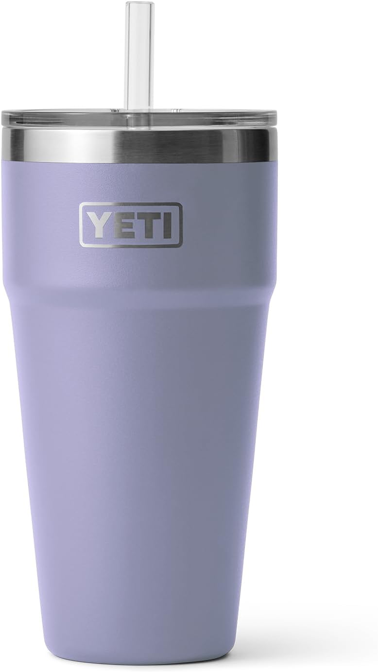YETI Rambler 26 oz Straw Cup, Vacuum Insulated, Stainless Steel with Straw Lid