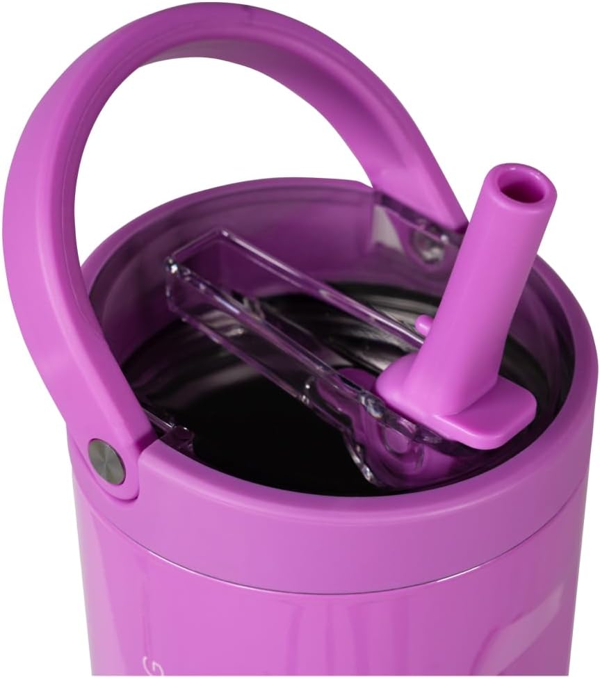 HydroJug Sport - Stainless Steel Tumbler with Straw, Vacuum Insulated, 40oz Leakproof Water Bottle, Ergonomic Design, Reusable, Dishwasher Safe, Rubber Base, Durable for Gym or Outdoors, Pulse