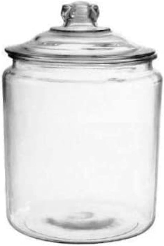 Anchor Hocking Heritage Hill Glass Cookie/Candy Jar (Glass 1/2 Gallon)