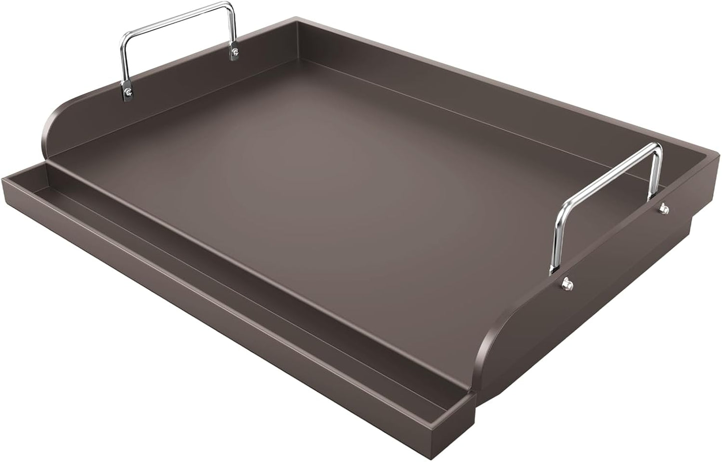 Griddle for Gas Grill Metal Cooking Griddle Pan for Outdoor Gas Grill, 17" x13" Flat Top Plate Skillet Pan Teppanyaki Insert for Weber Charbroil Camp Chef and Charcoal