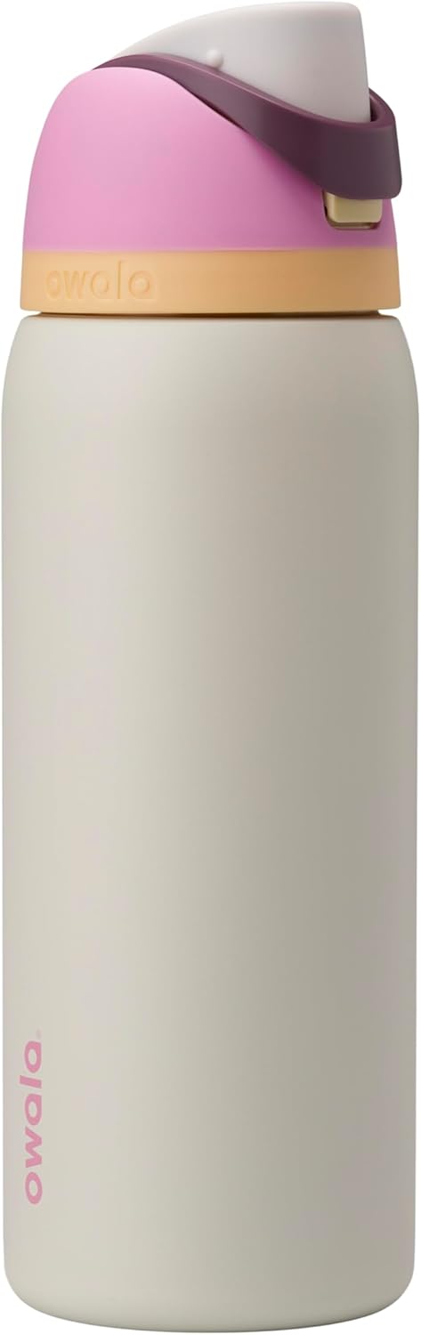 Owala FreeSip Insulated Stainless Steel Water Bottle with Straw, BPA-Free Sports Water Bottle, Great for Travel, 32 Oz, Daybreak