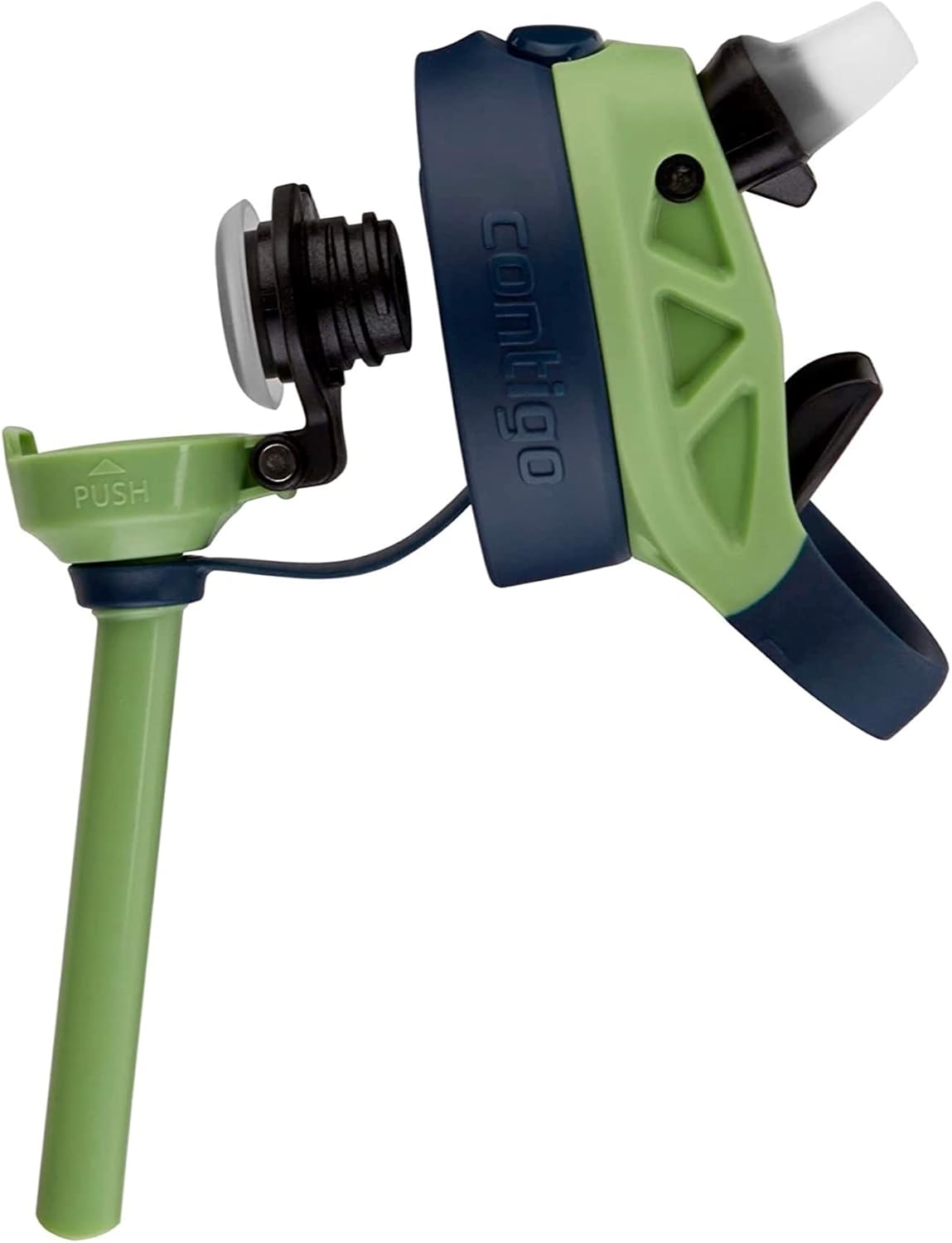 Contigo Kids Stainless Steel Water Bottle with Redesigned AUTOSPOUT Straw, 13 oz, Blueberry & Green Apple, Easy Clean, BPA Free