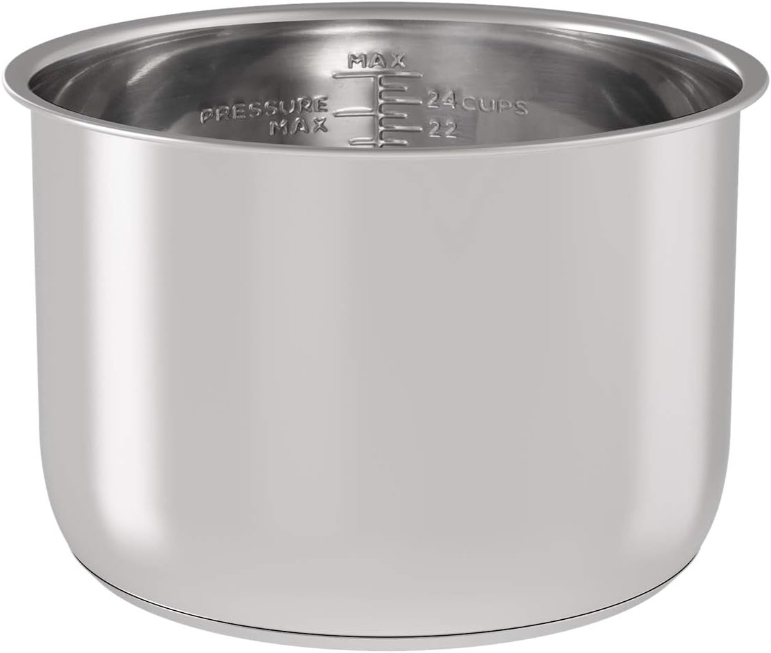 Sicheer Stainless Steel Inner Pot Replacement Insert Liner Accessory Compatible with Ninja Foodi 8 Quart