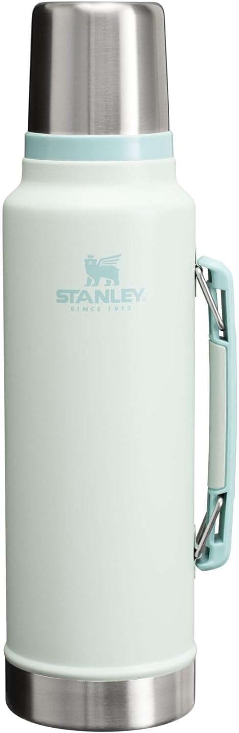 Stanley Classic Legendary Vacuum Bottle 1.5 qt | Wide Mouth with Leakproof Cup Lid | Keep Drinks Hot or Cold | Packable for Travel | Insulated Stainless Steel Thermal Bottle | BPA-Free | Mist