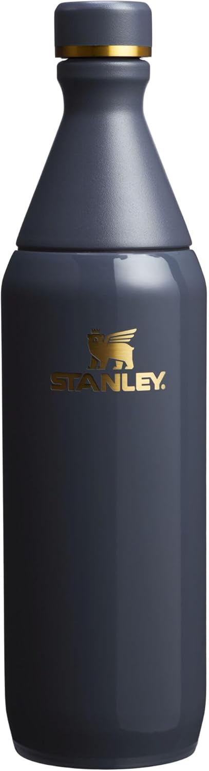 Stanley All Day Slim Bottle 20 oz | Twist off Lid with Leakproof Seal | Slim Design for Travel and Gym | Insulated Stainless Steel Water Bottle | BPA-Free | Twilight Gloss