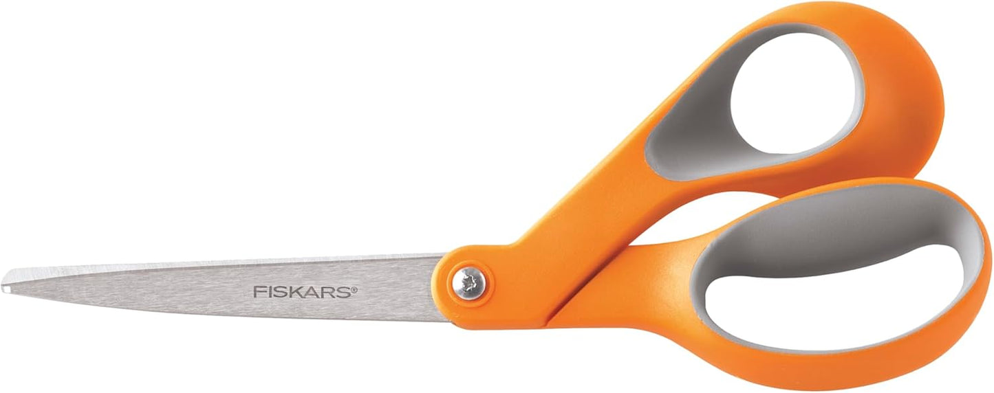 Fiskars 8-Inch Softgrip Scissors,Orange