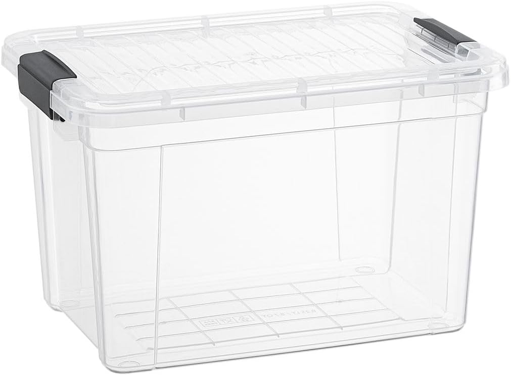 Superio X-Deep Clear Storage Container with Lid and Handles, Stackable Organizer Bin for Home, Garage, and Dorm- Store Cloths, Boots, Toys, and Accessories, (8.7 Qt.)