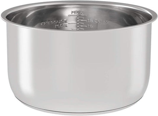 Sicheer Stainless Steel Inner Pot Replacement Insert Liner Accessory Compatible with Ninja Foodi 6.5 Quart