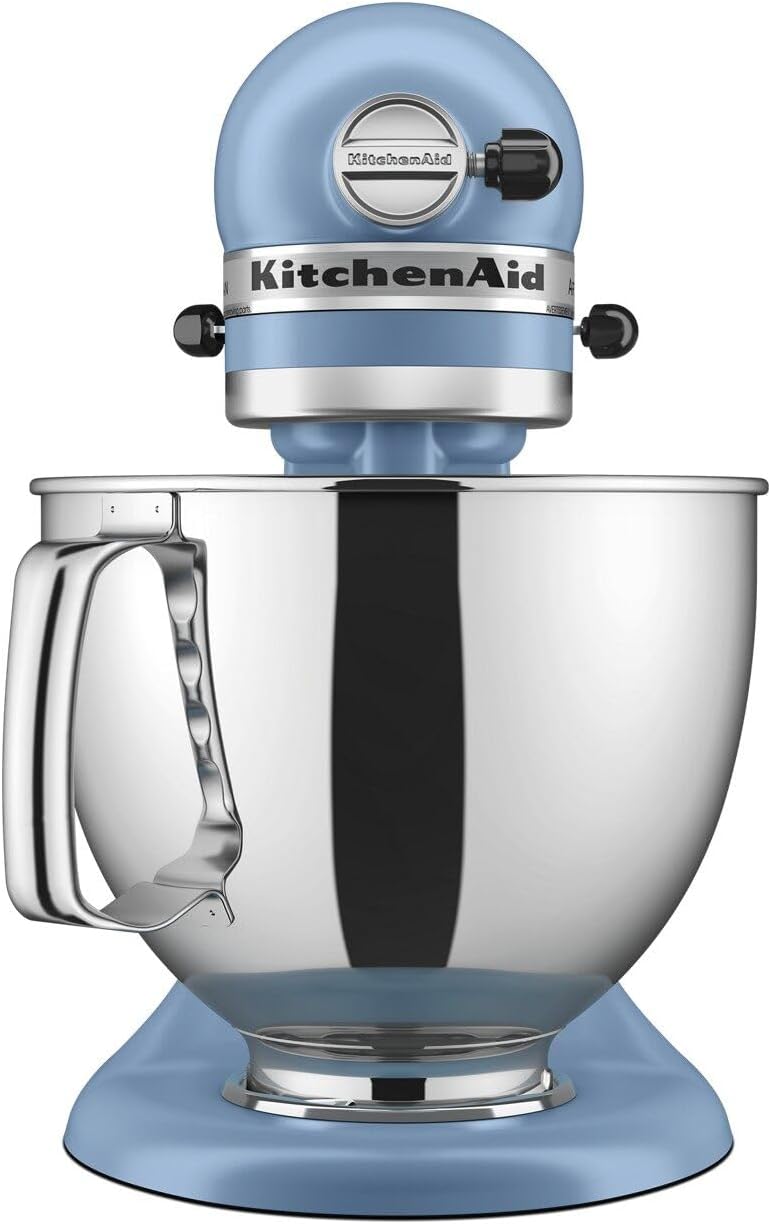 KitchenAid Artisan Series 5 Quart Tilt Head Stand Mixer with Pouring Shield KSM150PS, Blue Velvet