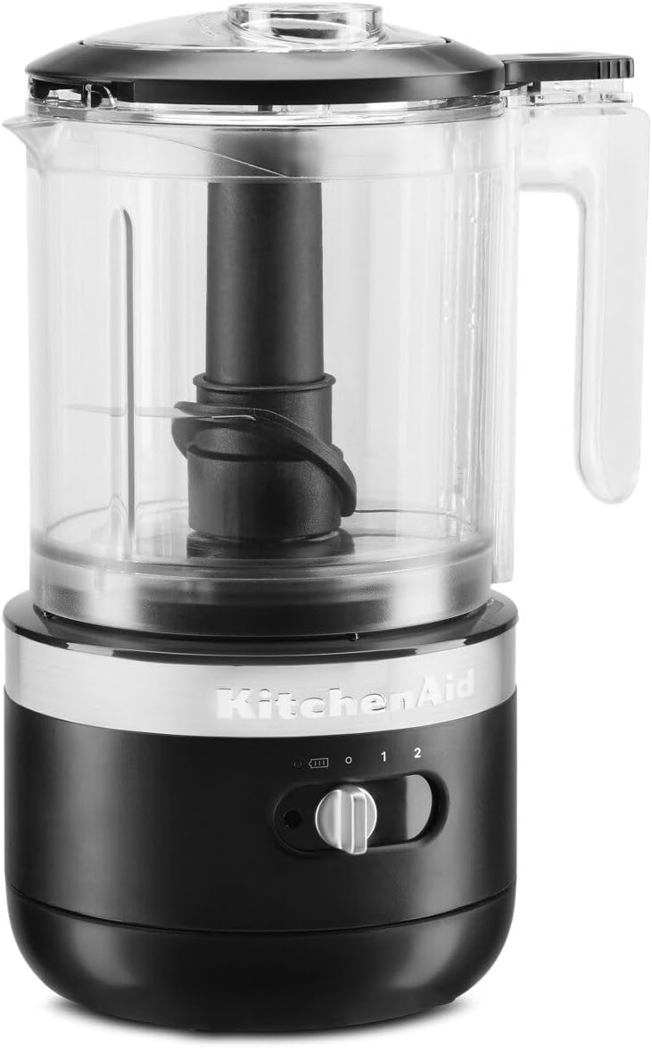 KitchenAid 5 Cup Food Chopper Cordless KFCB519BM, Matte Black