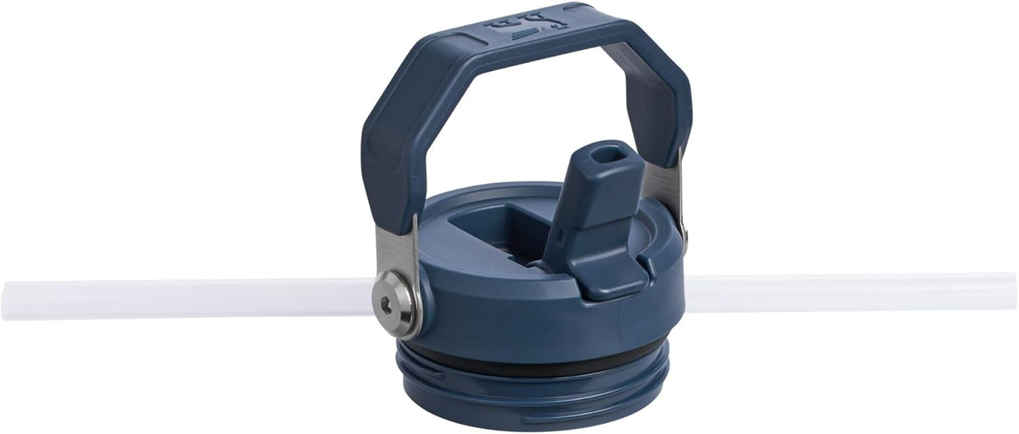 STANLEY IceFlow Flip Straw 2.0 Water Bottle 36 OZ | Built-In Straw with Larger Opening | Lightweight & Leak-Resistant | Insulated Stainless Steel | BPA-Free | Navy