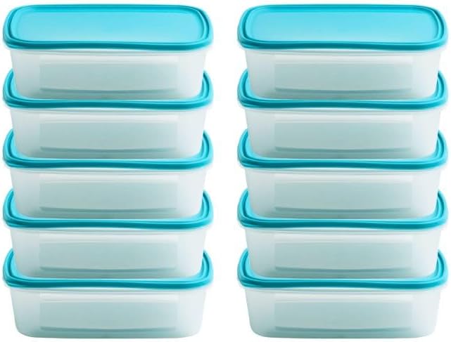 10 Pack To Go Food Storage Containers | Medium Size Rectangular Food Storage That Holds up to 35 Ounces of Food, Solids, or Liquids 35oz (4.22 cups) Leak Proof Microwave Freezer Dishwasher Safe