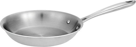 Tramontina Boston Tri-Ply Clad Stainless Steel 8-Inch Small Frying Pan, Induction-Ready Skillet, Dishwasher-Safe, NSF-Certified