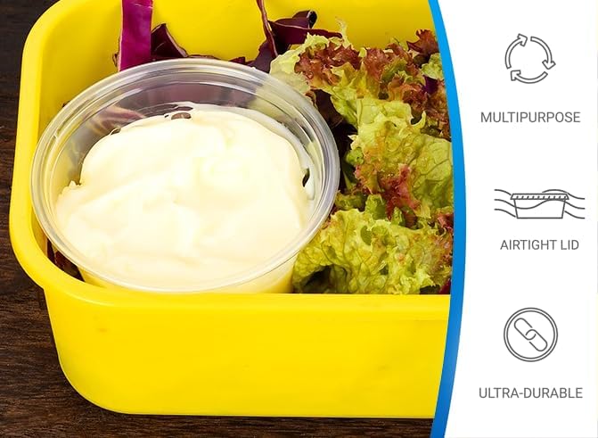 EDI 4 Ounce Clear Plastic Disposable Portion Cups/Souffle Cup with Lids, 50 Sets