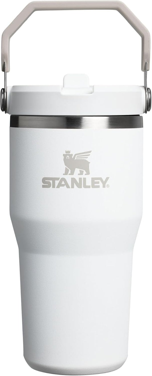 STANLEY IceFlow 2.0 Flip Straw Tumbler with Handle 20 oz | Twist On Lid and Flip Up Straw | Leak Resistant Water Bottle | Insulated Stainless Steel | BPA-Free | Frost